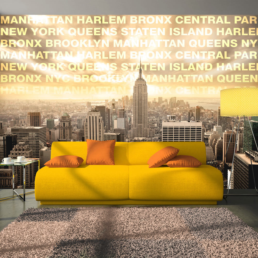 Wallpaper - Neighborhoods of New York - 100x70