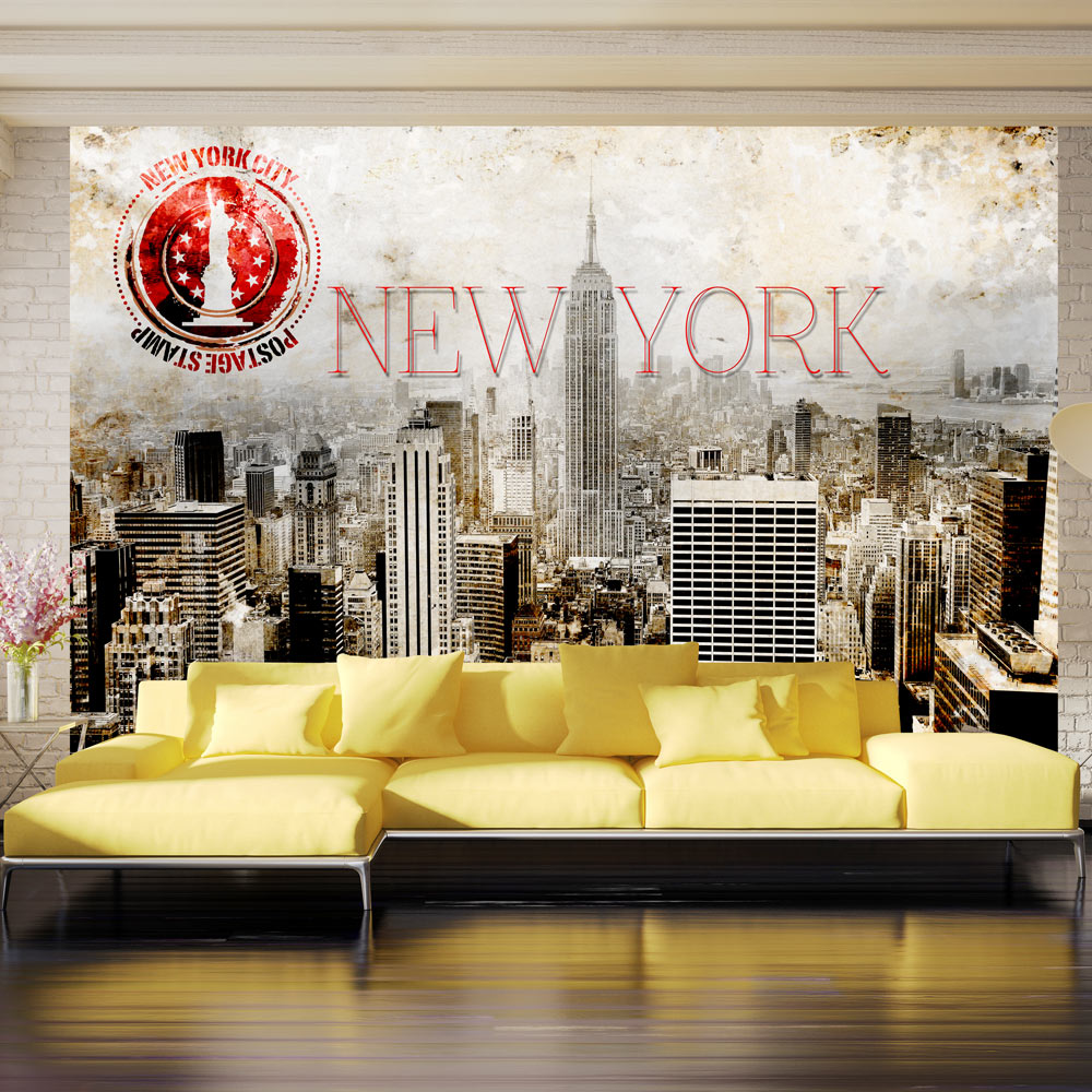Wallpaper - New York - POST AGE STAMP - 400x280