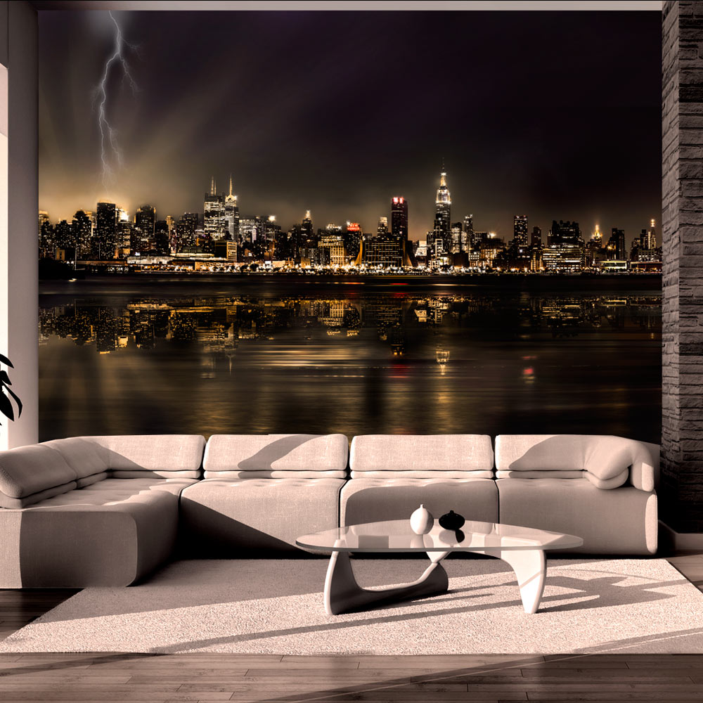 Wallpaper - Storm in New York City - 100x70