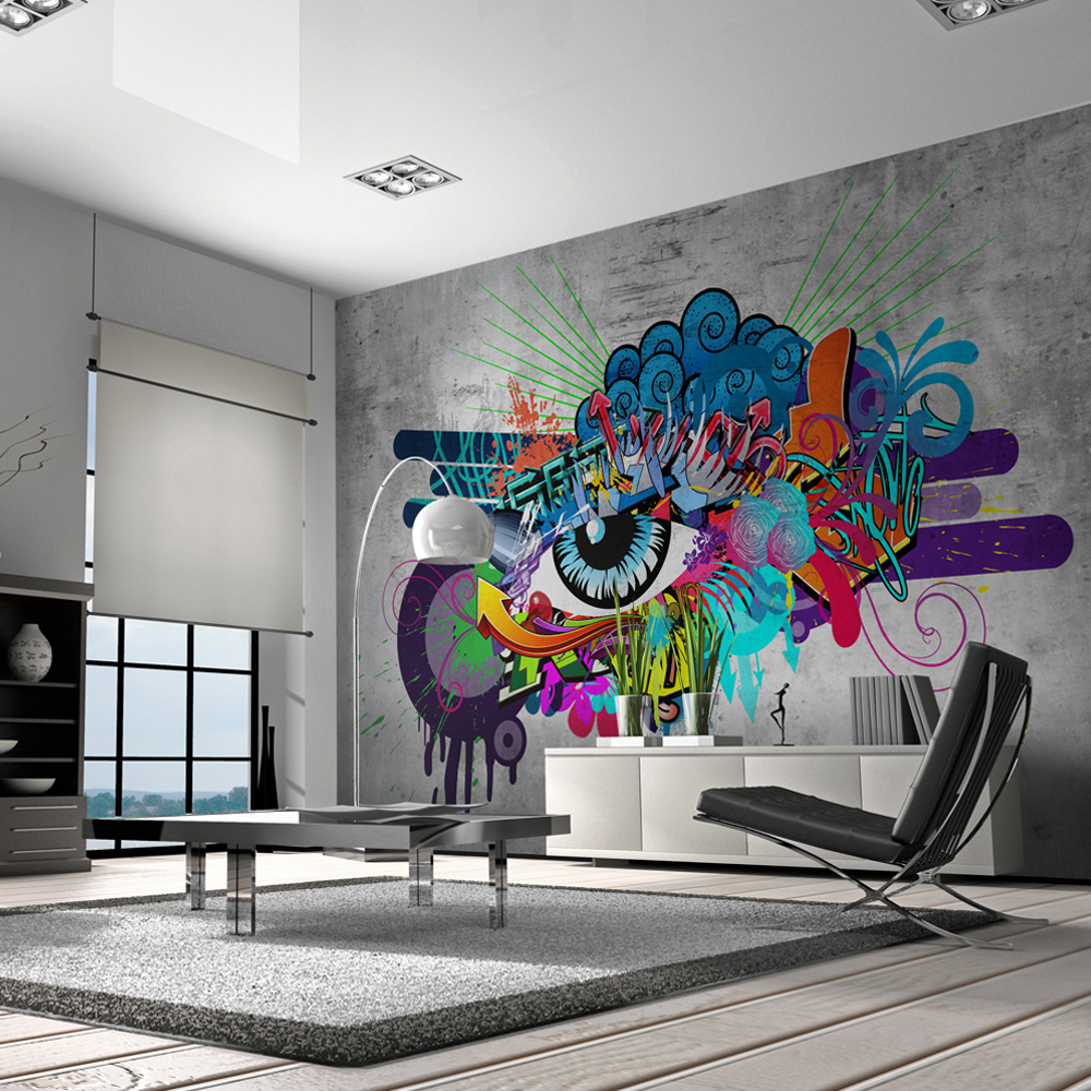 Self-adhesive Wallpaper - Graffiti eye - 147x105