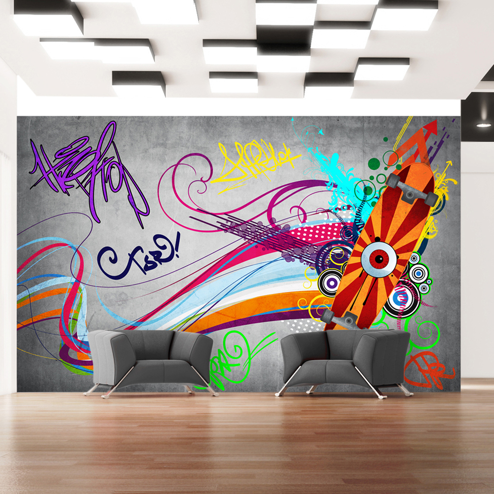 Self-adhesive Wallpaper - Skateboard - 196x140