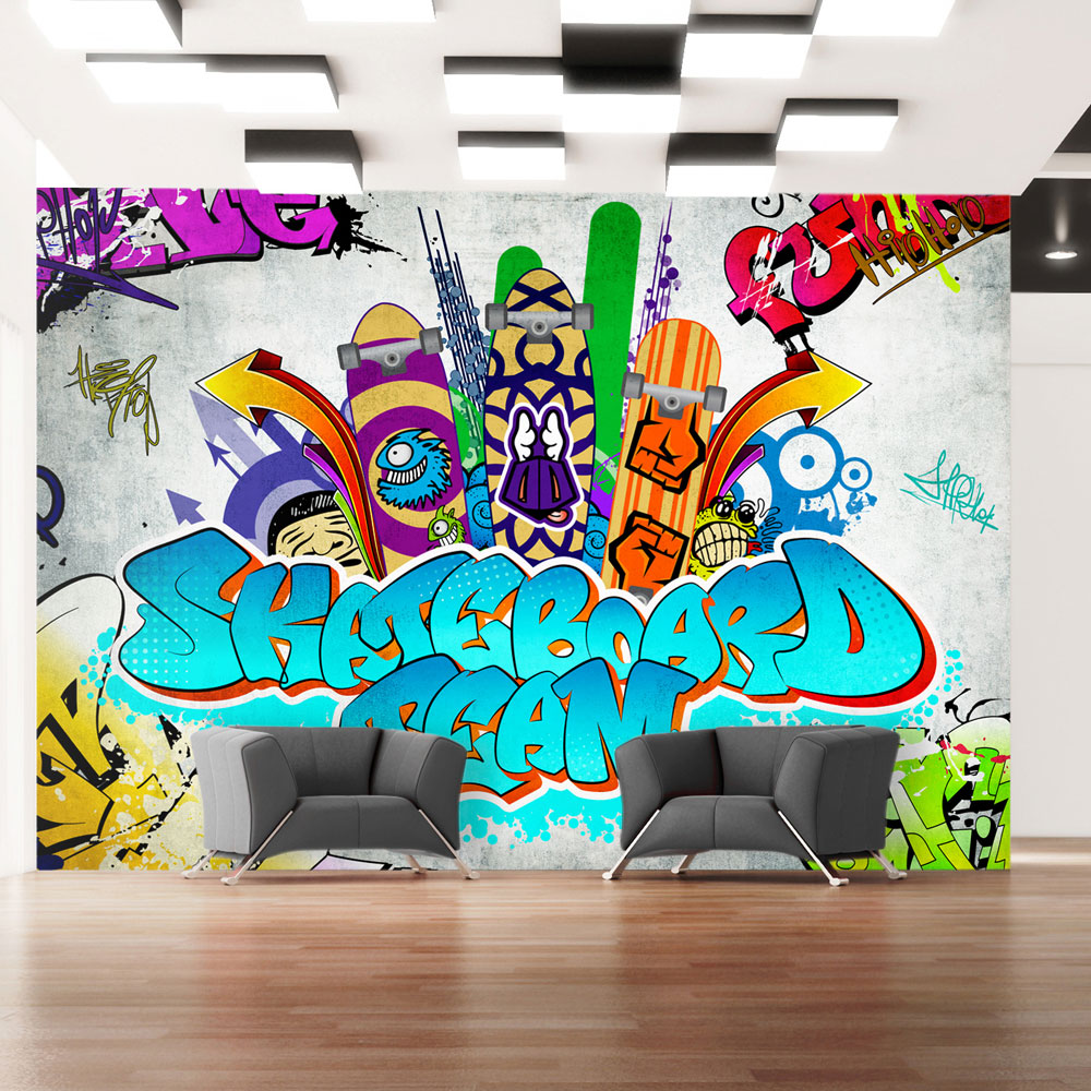 Wallpaper - Skateboard team - 200x140