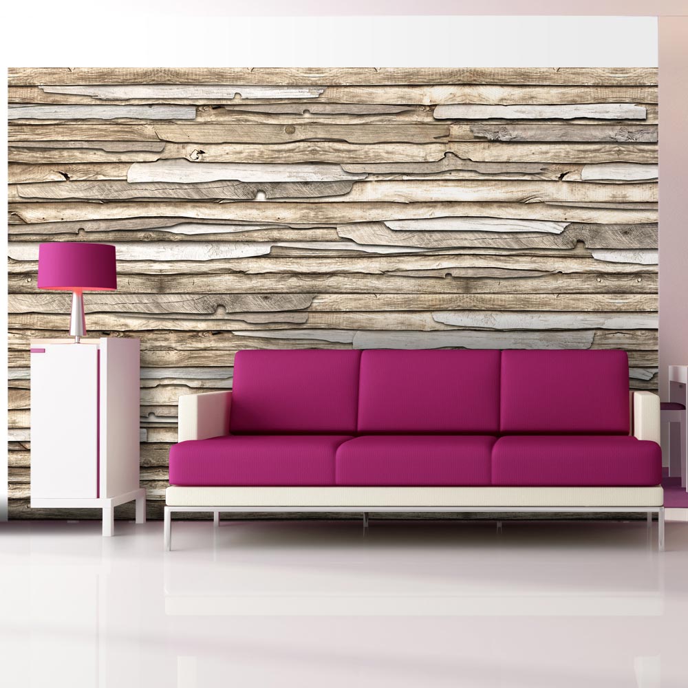 Wallpaper - Wooden puzzle - 150x105