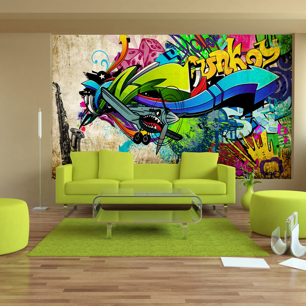 Self-adhesive Wallpaper - Funky - graffiti - 196x140