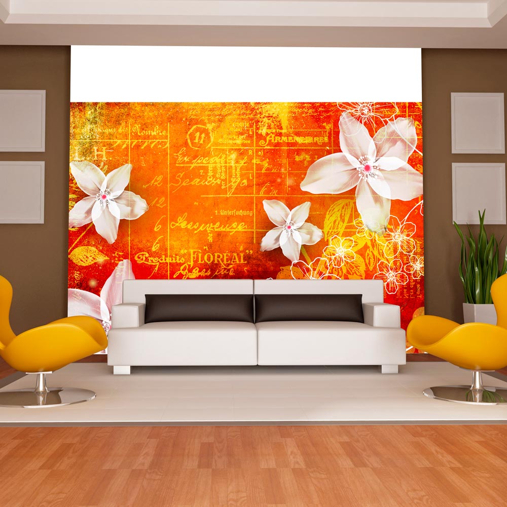 Wallpaper - Floral notes II - 150x105