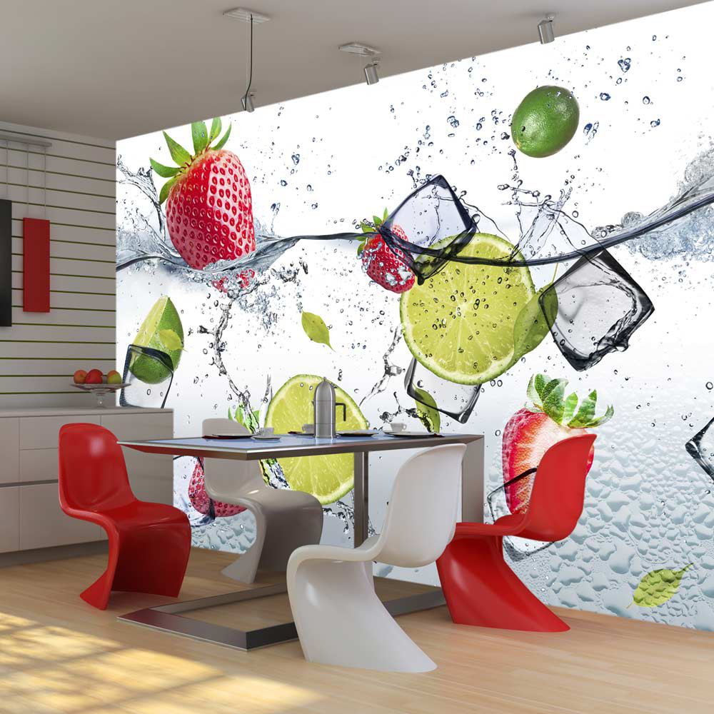 Self-adhesive Wallpaper - Fruit cocktail - 98x70