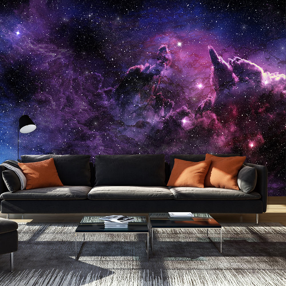 Self-adhesive Wallpaper - Purple Nebula - 147x105