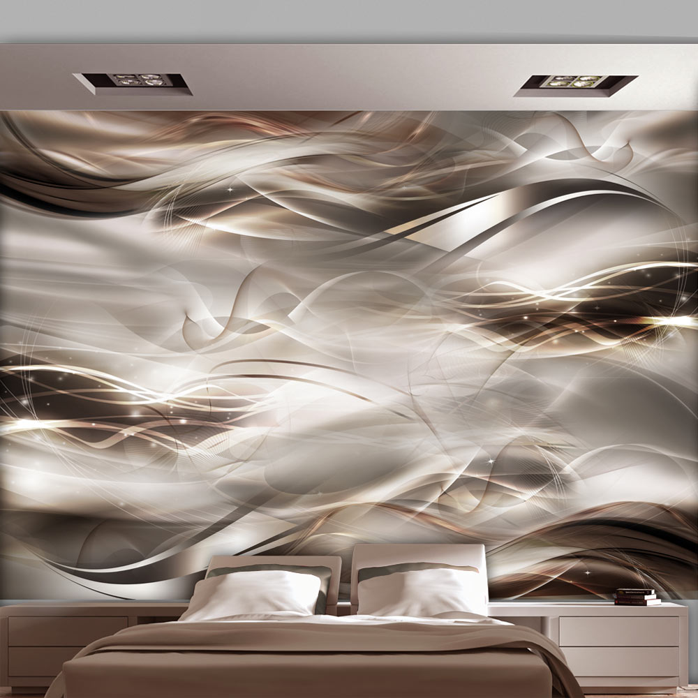 Self-adhesive Wallpaper - Umber Waves - 392x280