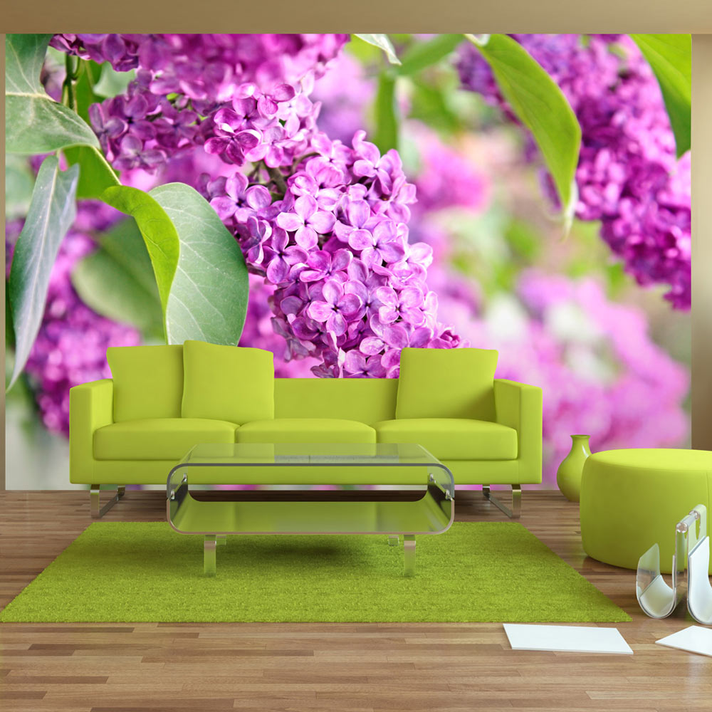 Wallpaper - Lilac flowers - 100x70