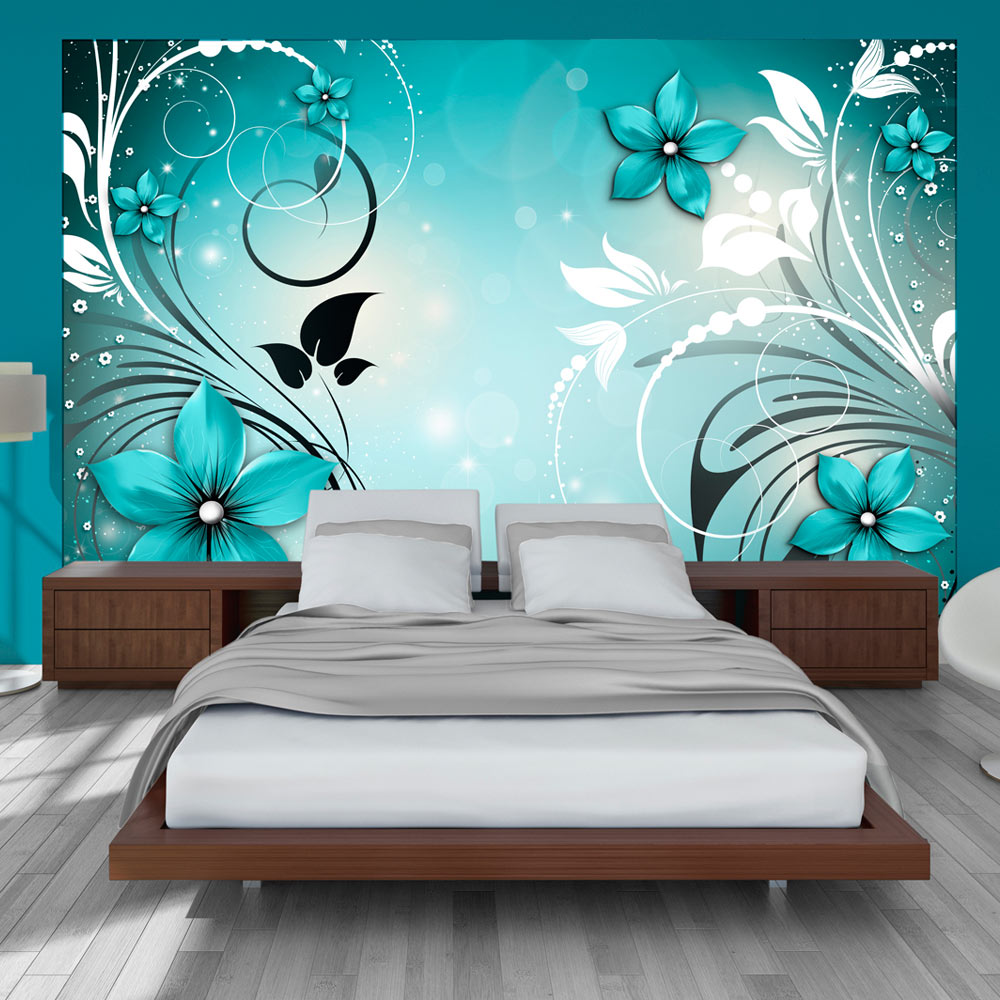 Self-adhesive Wallpaper - Turquoise dream - 147x105