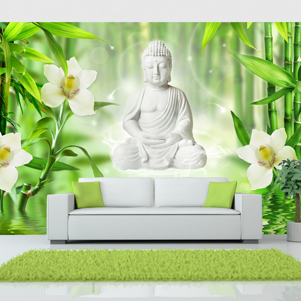Self-adhesive Wallpaper - Buddha and nature - 392x280