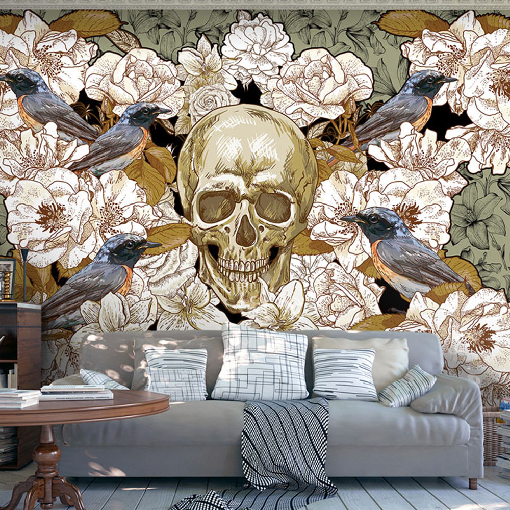 Wallpaper - Among flowers - 100x70