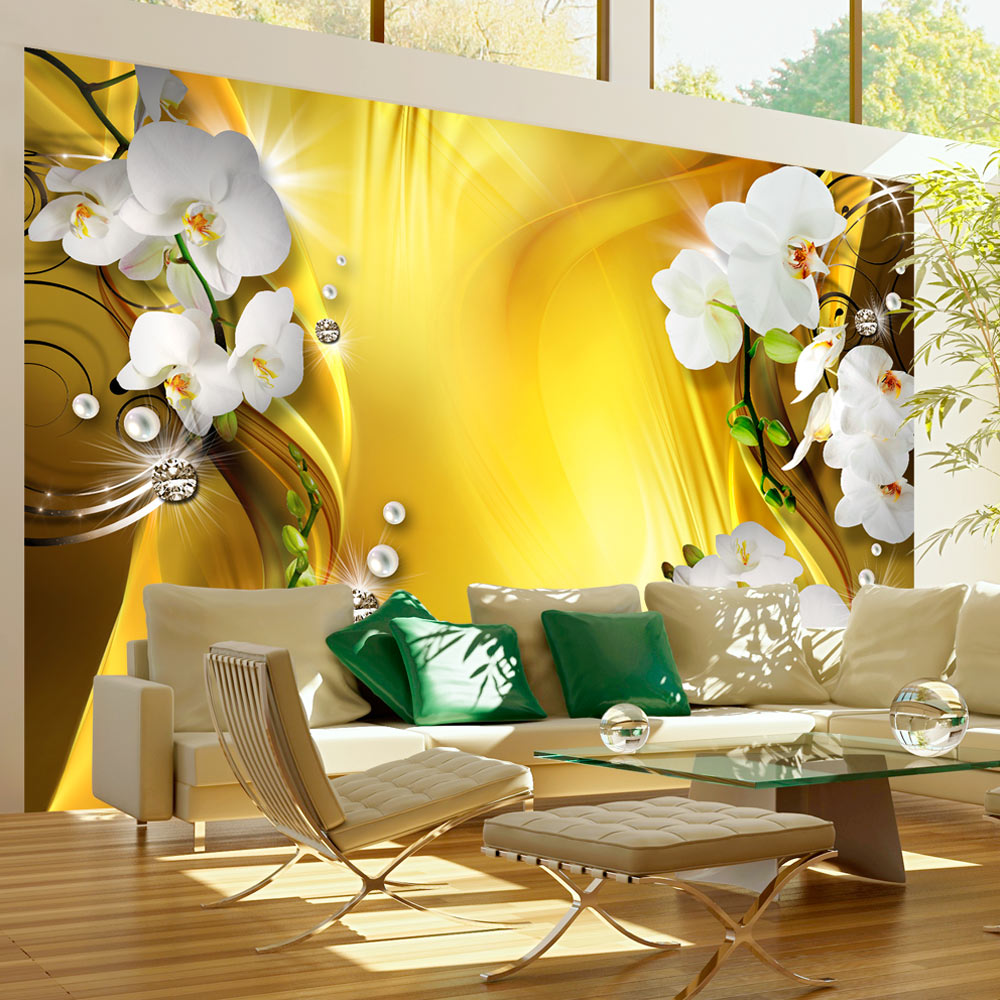 Wallpaper - Orchid in Gold - 200x140