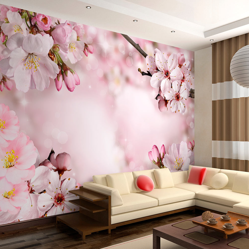 Self-adhesive Wallpaper - Spring Cherry Blossom - 392x280