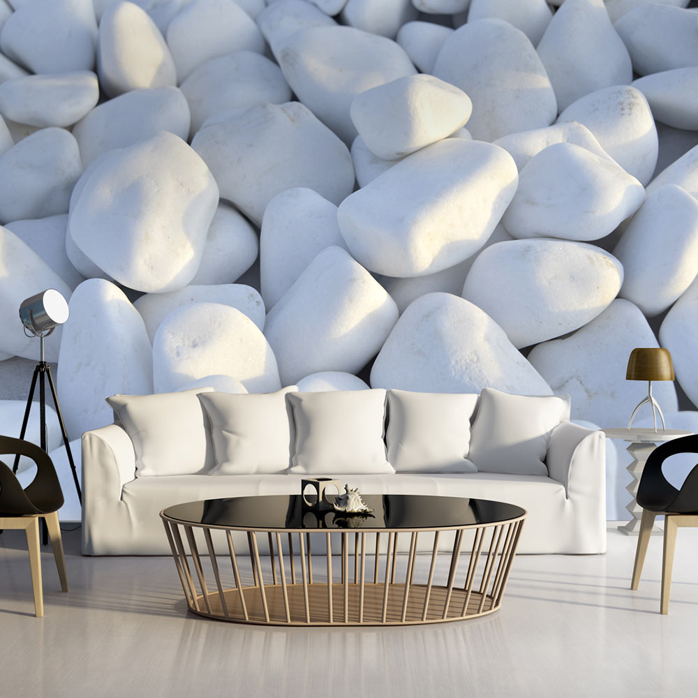 Wallpaper - White Pebbles - 150x105