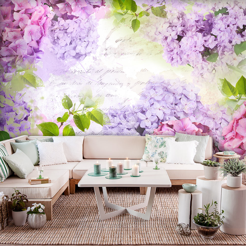 Self-adhesive Wallpaper - May's lilacs - 343x245