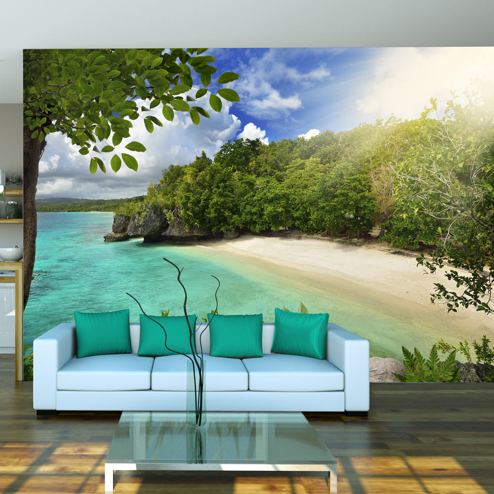 Self-adhesive Wallpaper - Sunny beach - 343x245
