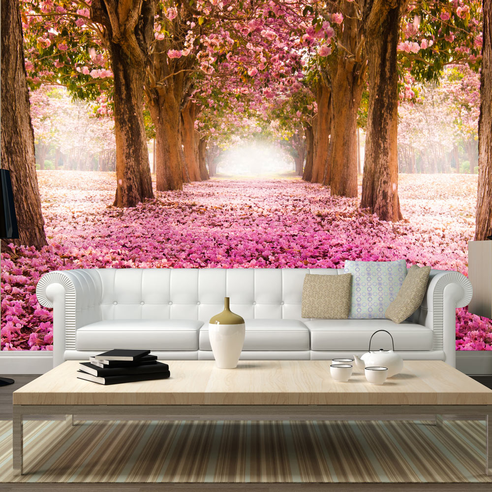 Self-adhesive Wallpaper - Pink grove - 441x315