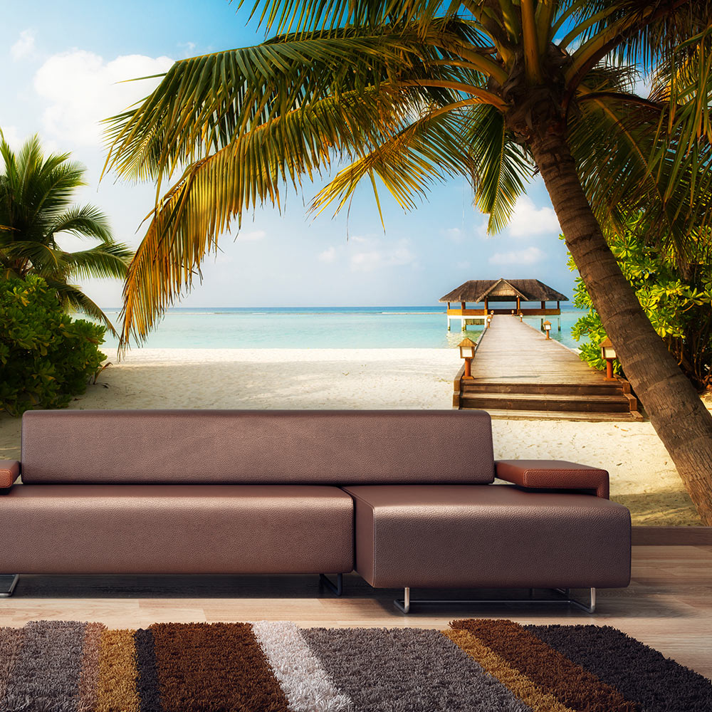 Self-adhesive Wallpaper - Paradise beach - 147x105