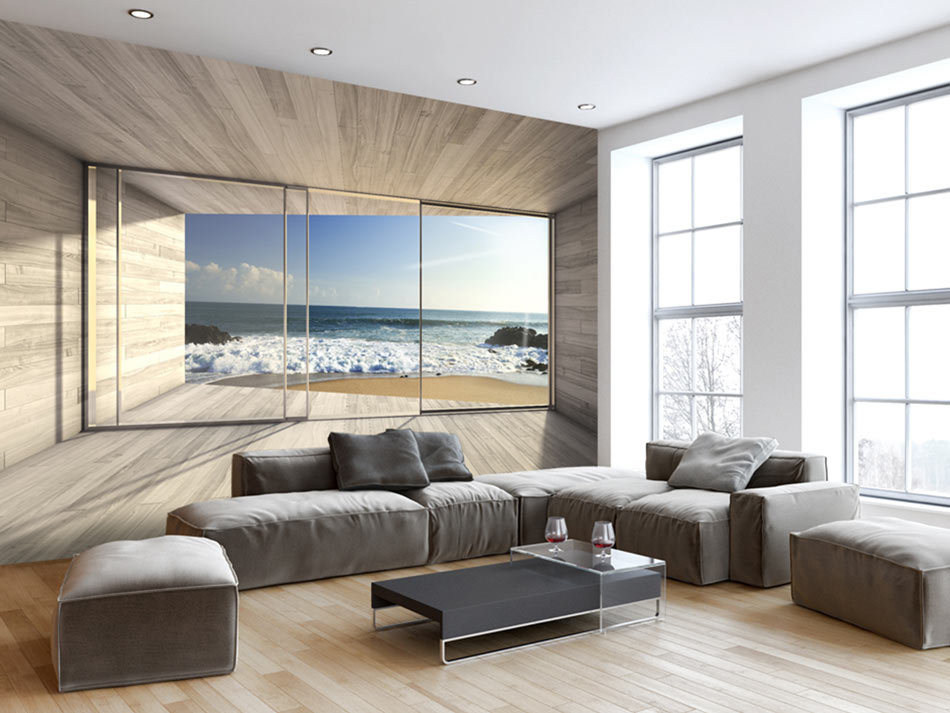 Papier Peint Panoramique 3D Trompe L'oeil Skyline 9 - Salon Chambre Cuisine Couloir Intisse 336 X 336 Cm Adhesif 90551714