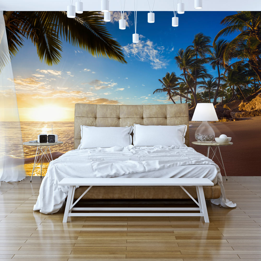 Self-adhesive Wallpaper - Tropical Beach - 343x245