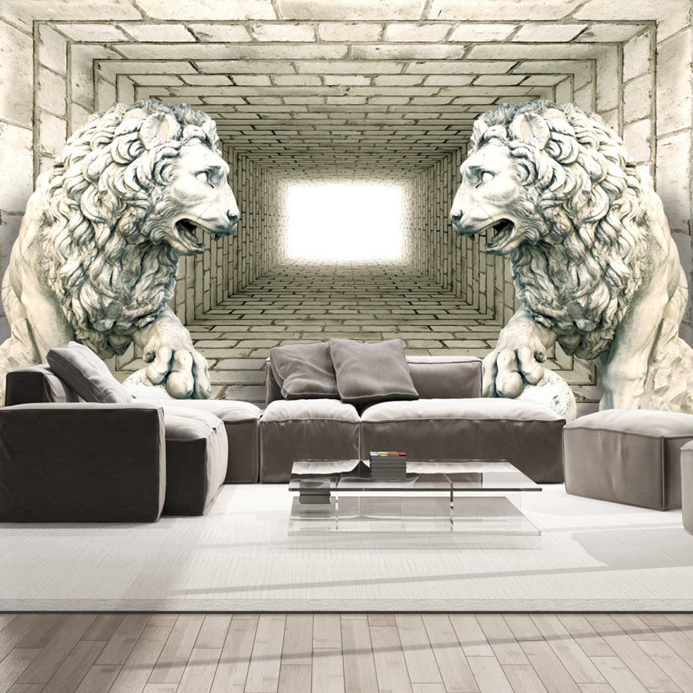 Self-adhesive Wallpaper - Chamber of lions - 392x280