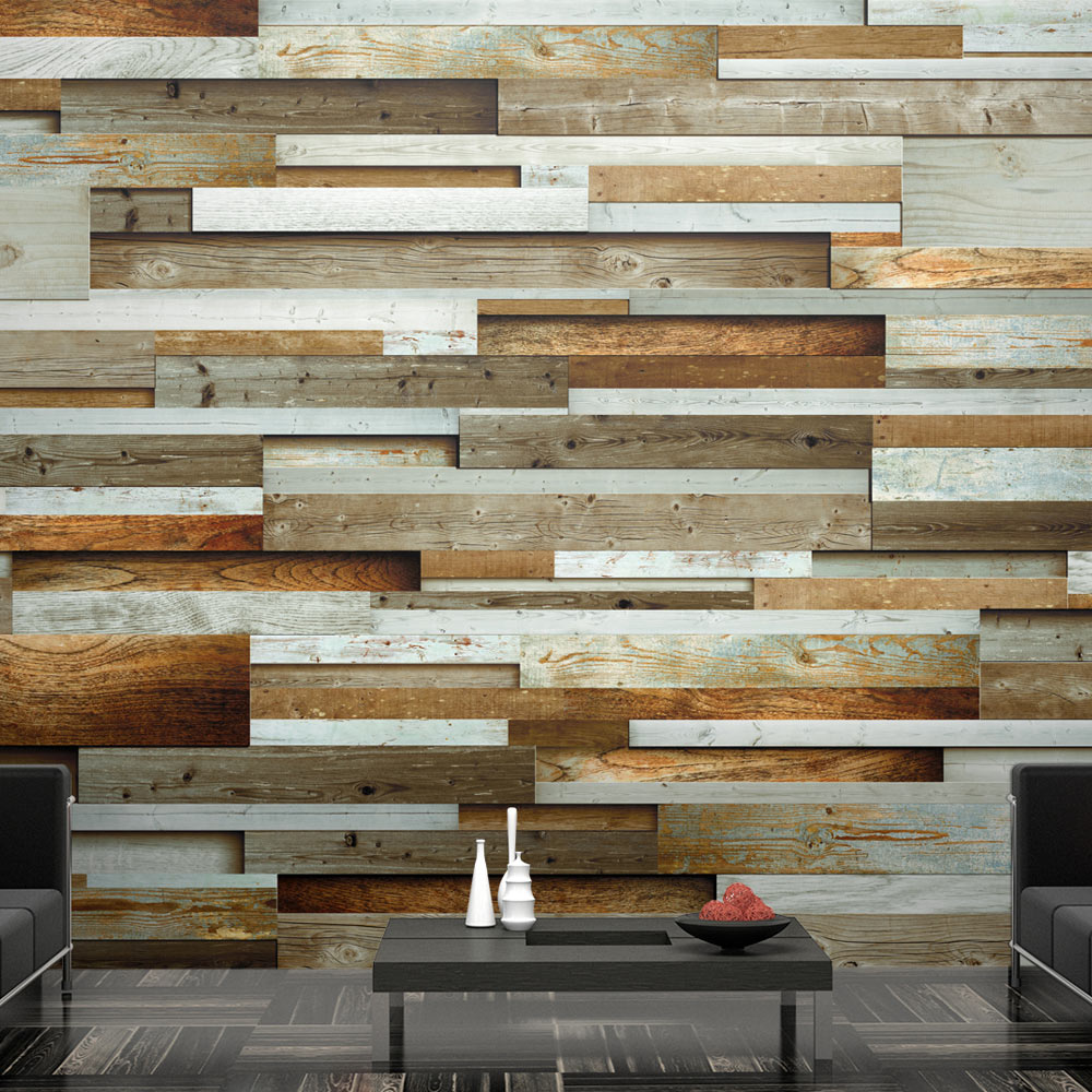 Wallpaper - Wooden order - 350x245