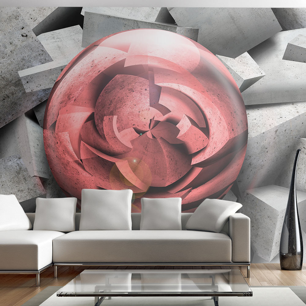 Wallpaper - Stone rose - 100x70
