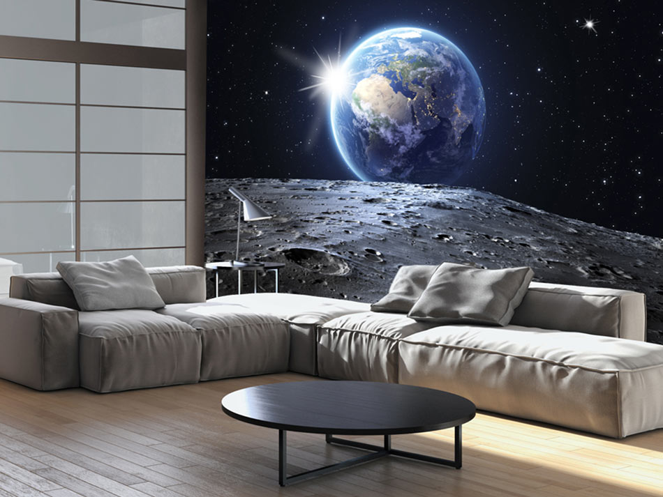 EARTH GALAXY Photo Wallpaper Wall Mural Non-Woven/Self-Adhesive f-A