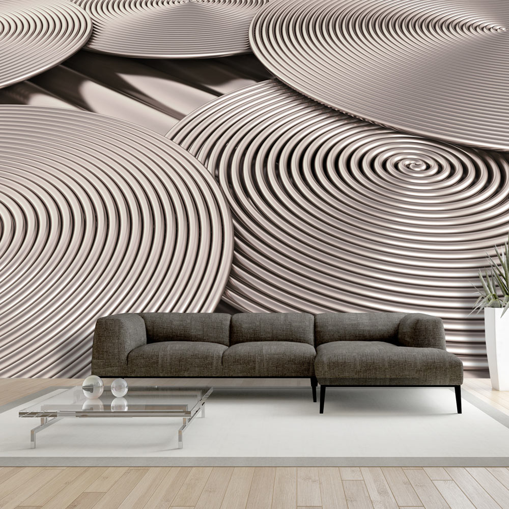 Wallpaper - Copper Spirals - 100x70