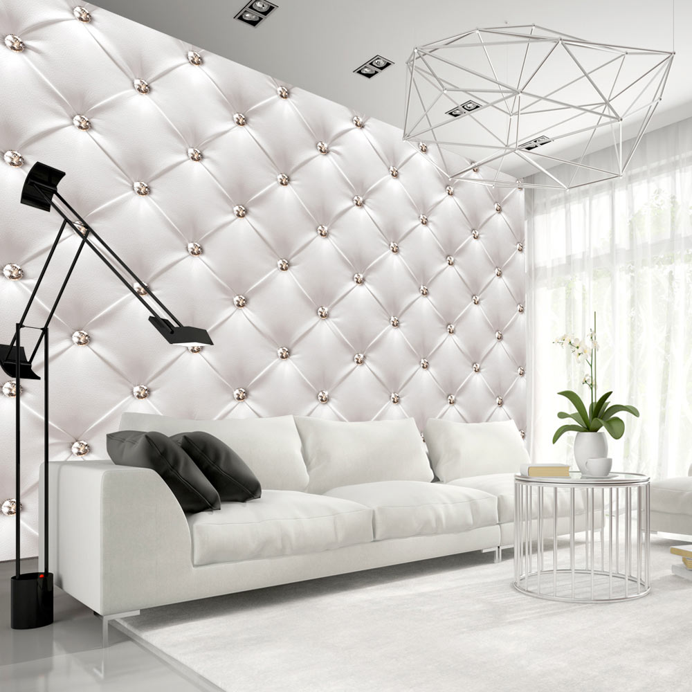 Self-adhesive Wallpaper - White Elegance - 98x70