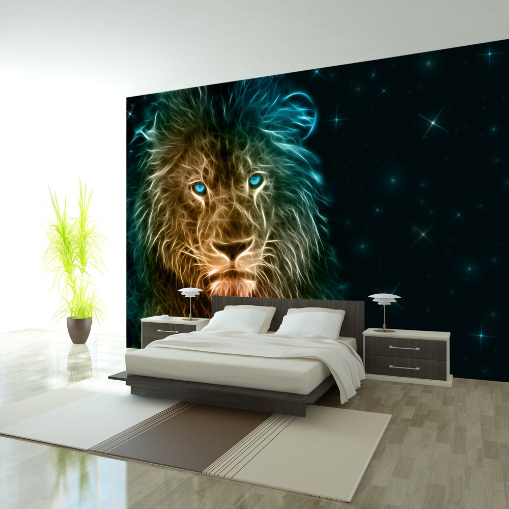 Self-adhesive Wallpaper - Abstract lion... - 343x245
