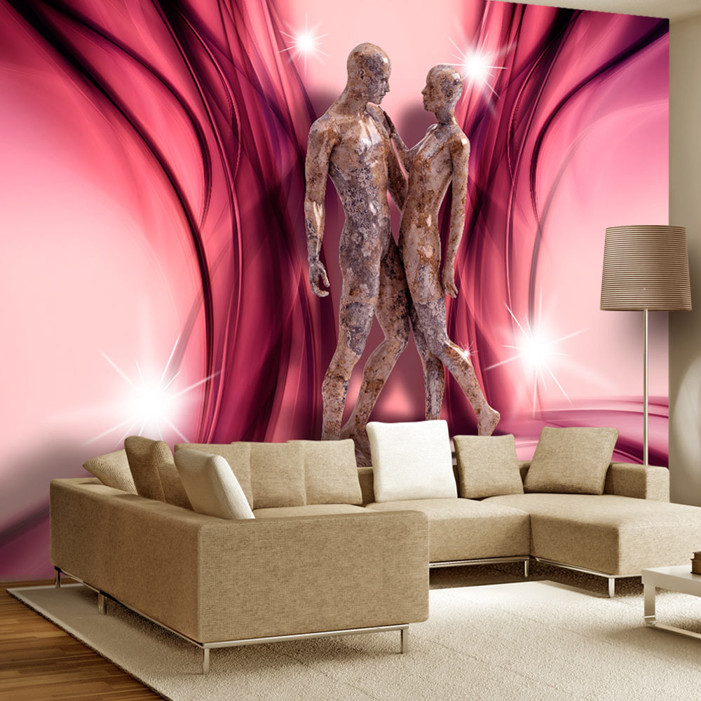 Self-adhesive Wallpaper - Marble dance - 98x70