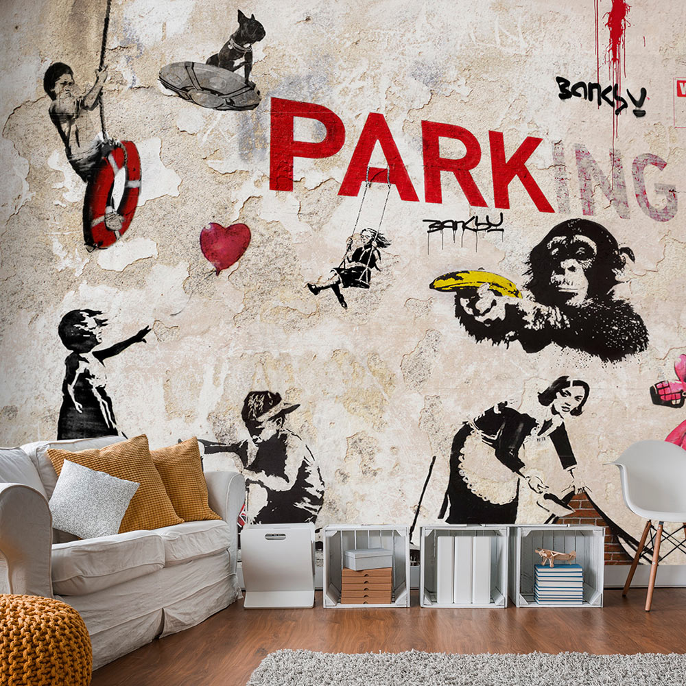 Fotomural – [Banksy] Graffiti Collage