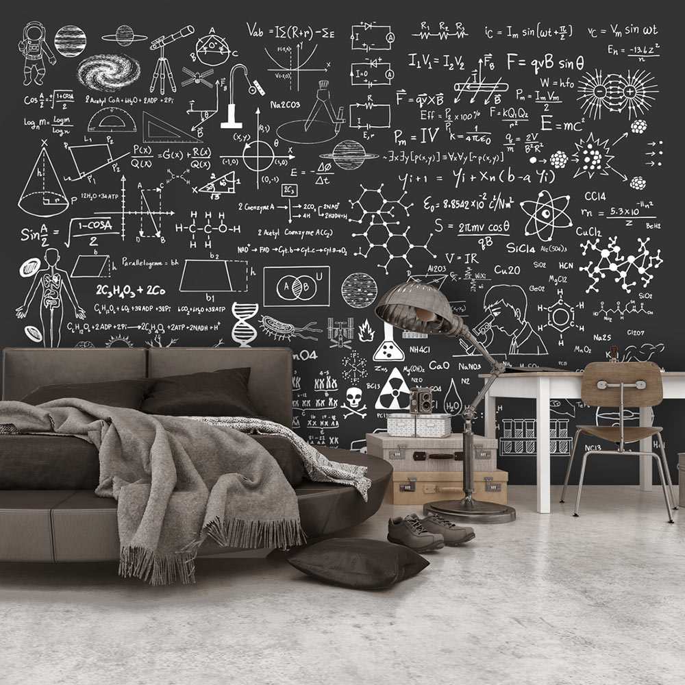Fotomural – Science on Chalkboard