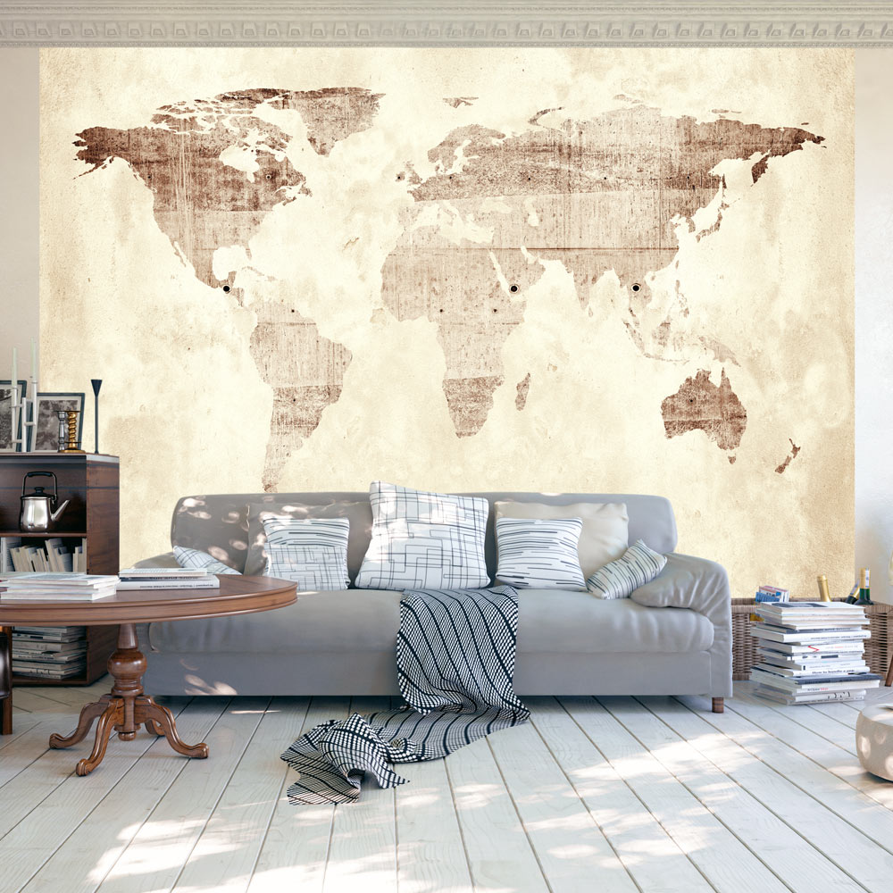 Self-adhesive Wallpaper - Precious map - 392x280