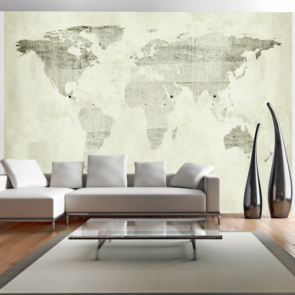 Self-adhesive Wallpaper - Green continents - 245x175