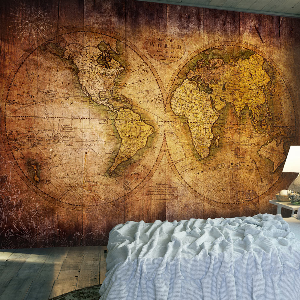 Fotomural – World on old map