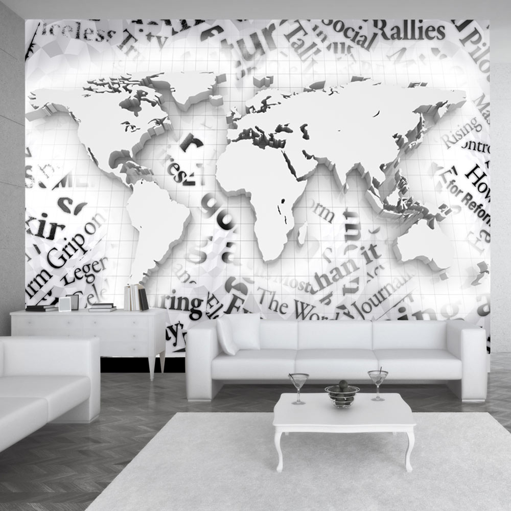 Fotomural – The world of newspapers