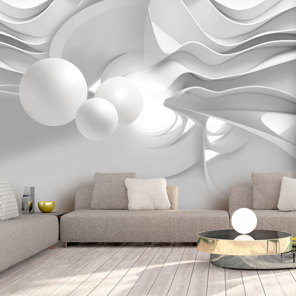 Self-adhesive Wallpaper - White Corridors - 245x175
