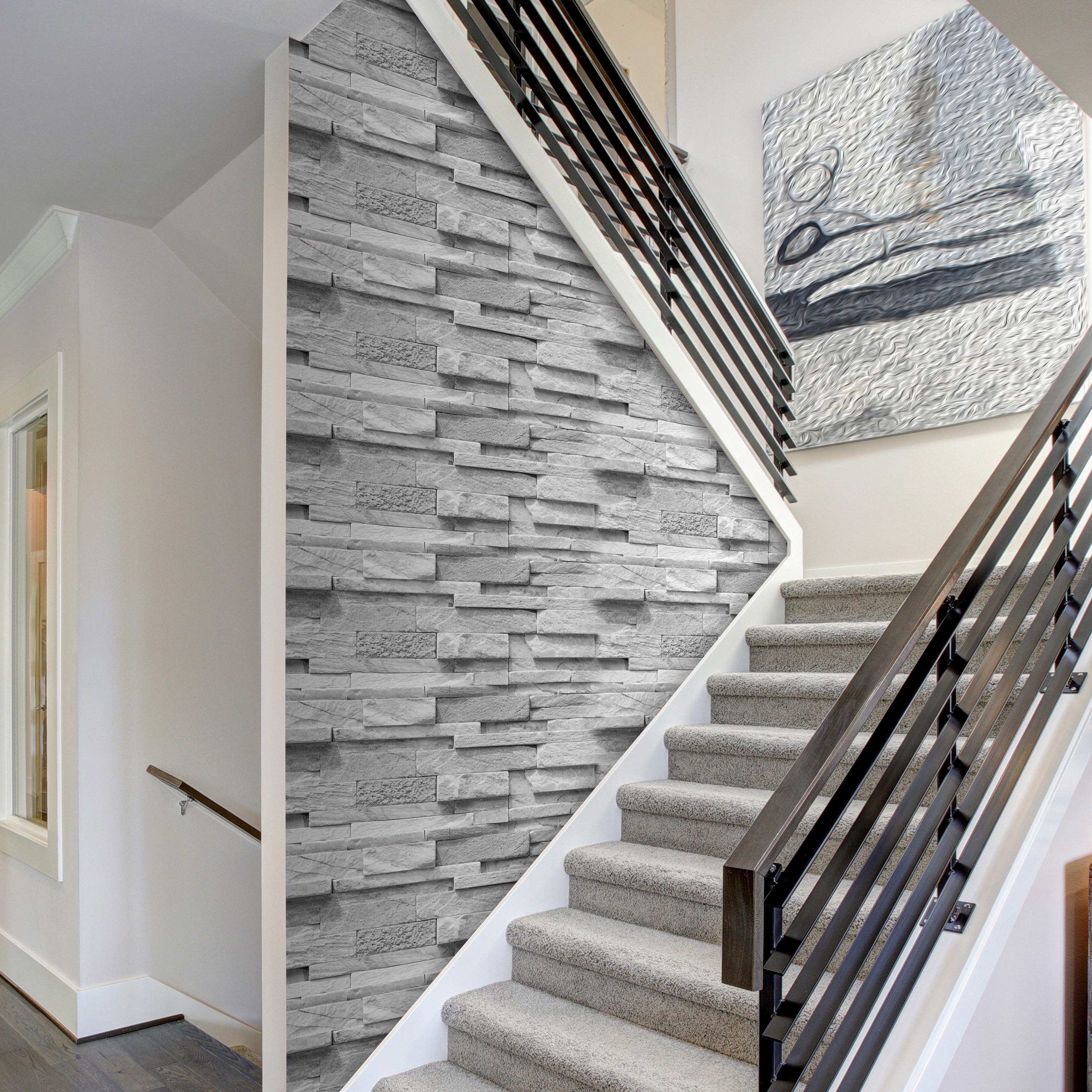 Carta Da Parati Autoadesiva Nera - 10m X 10cm, Per Bordi E Decorazioni