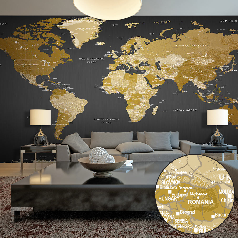 XXL wallpaper - World Map: Modern Geography II - 500x280