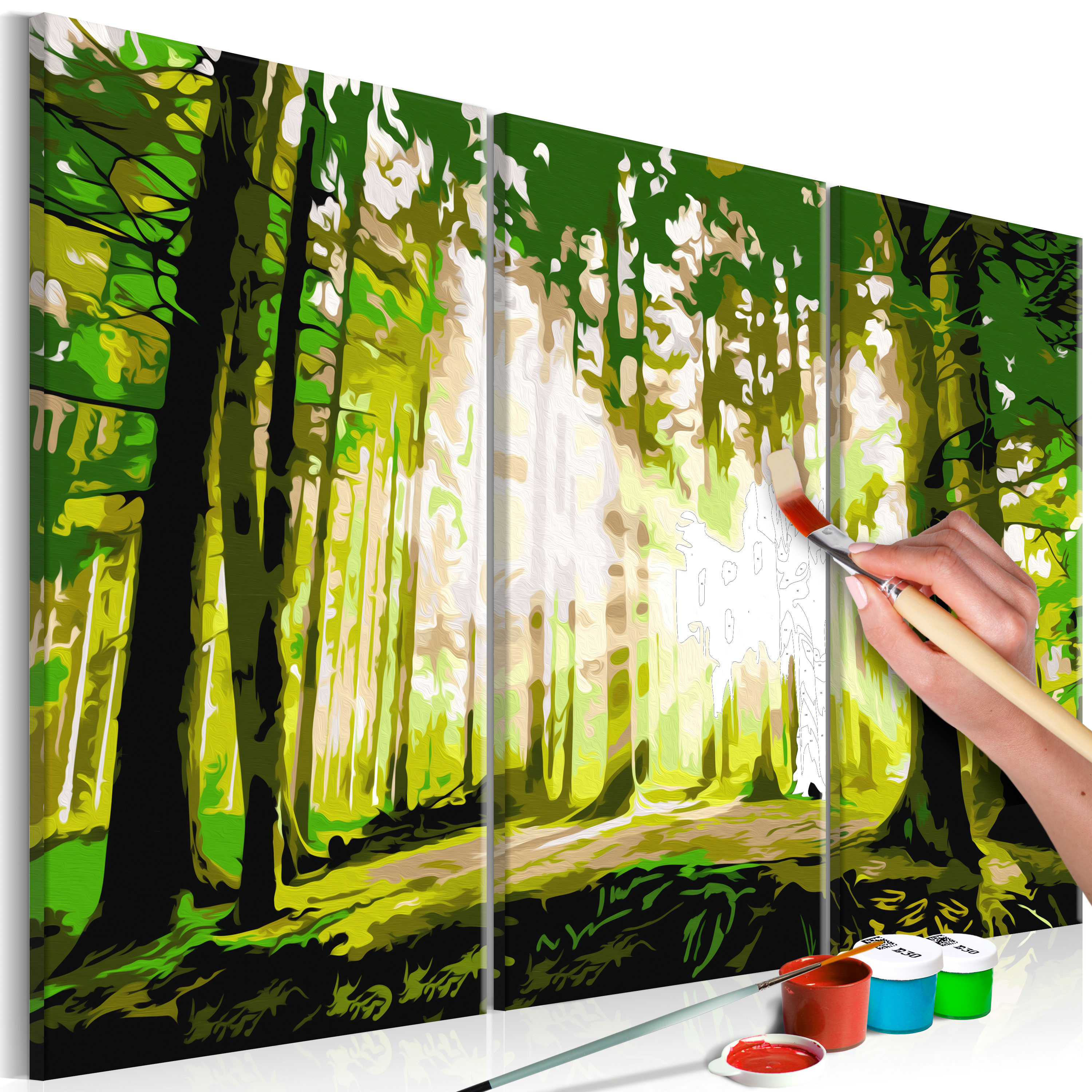 DIY canvas painting - Forest (Spring) - 120x80