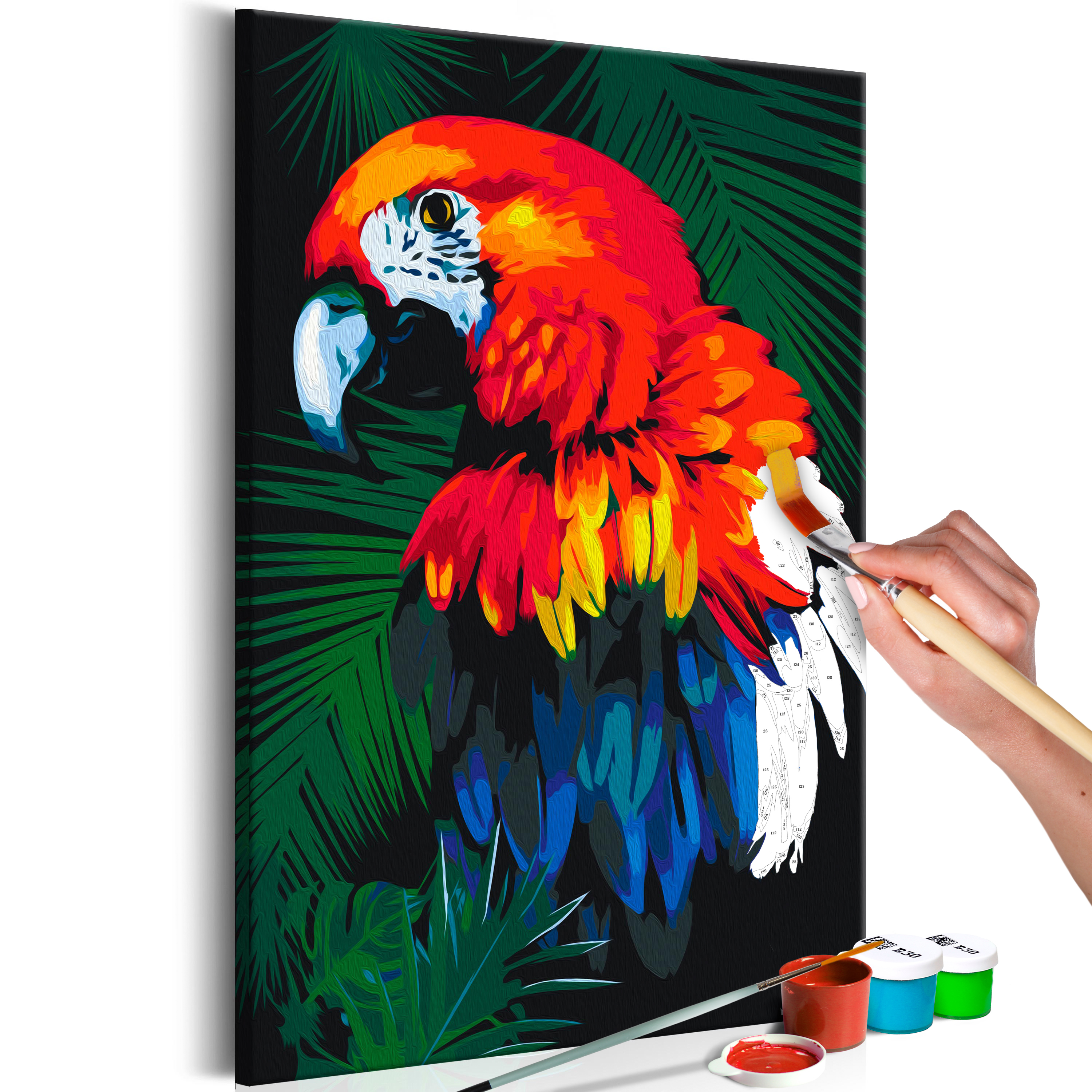 DIY canvas painting - Parrot - 40x60