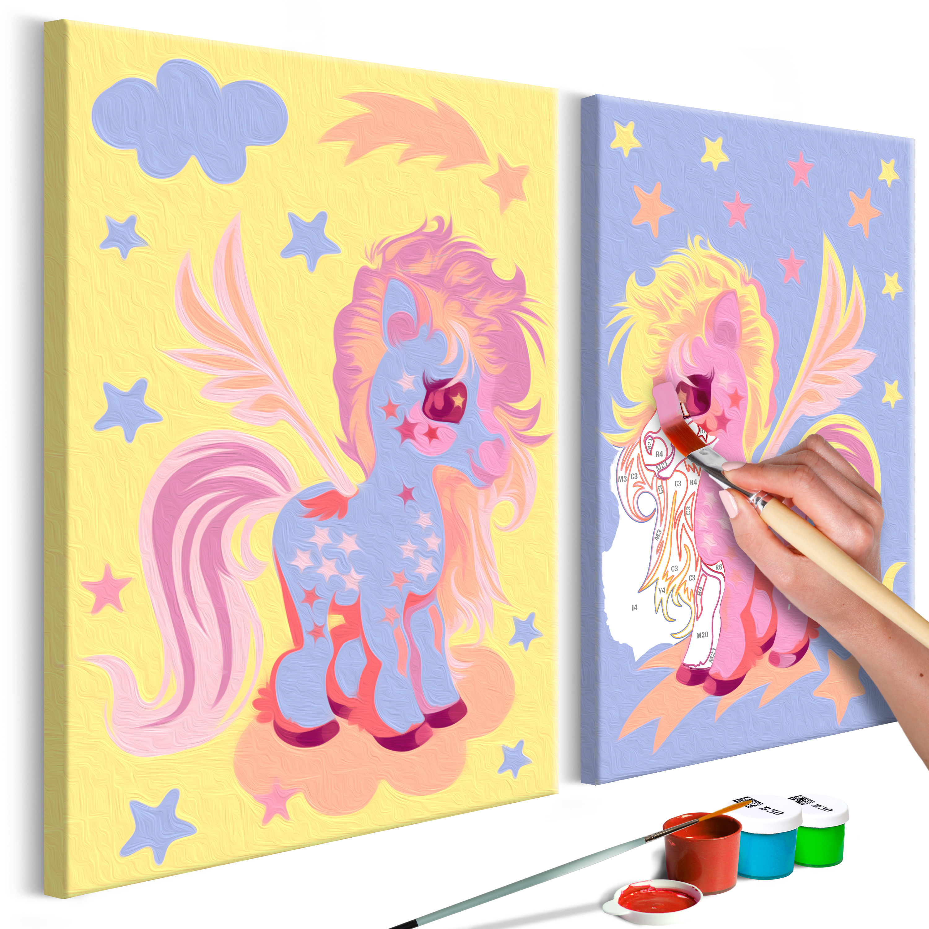 DIY canvas painting - Magical Unicorns - 33x23