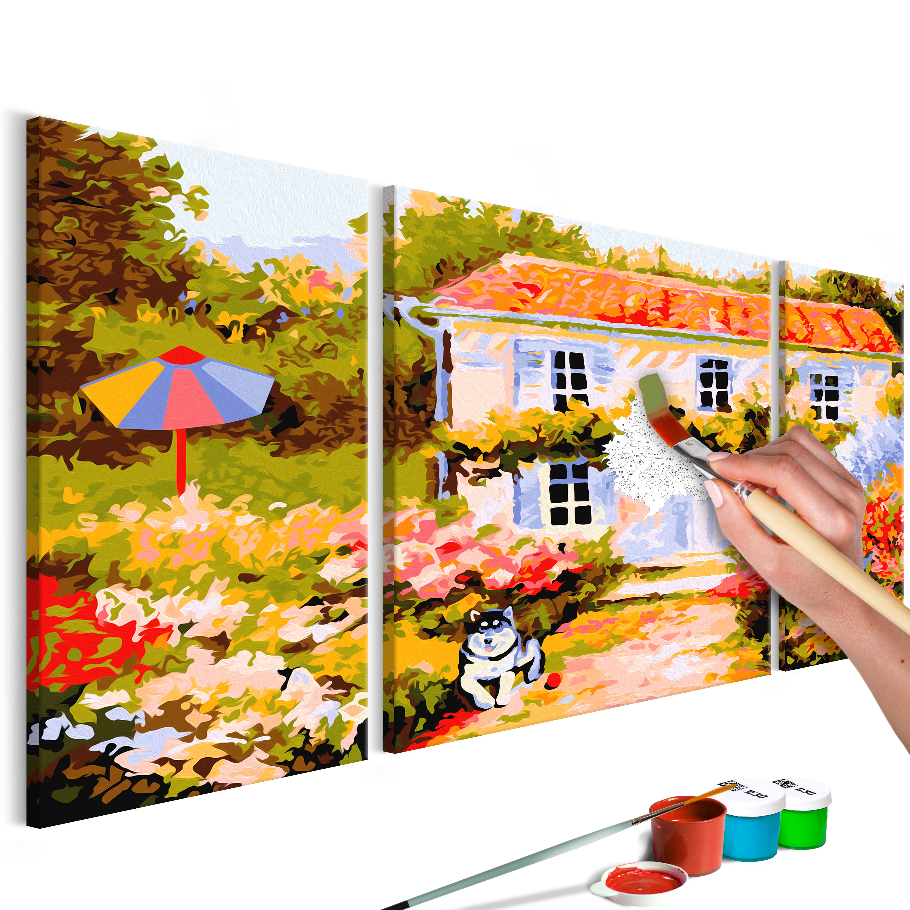 DIY canvas painting - Country House - 80x50