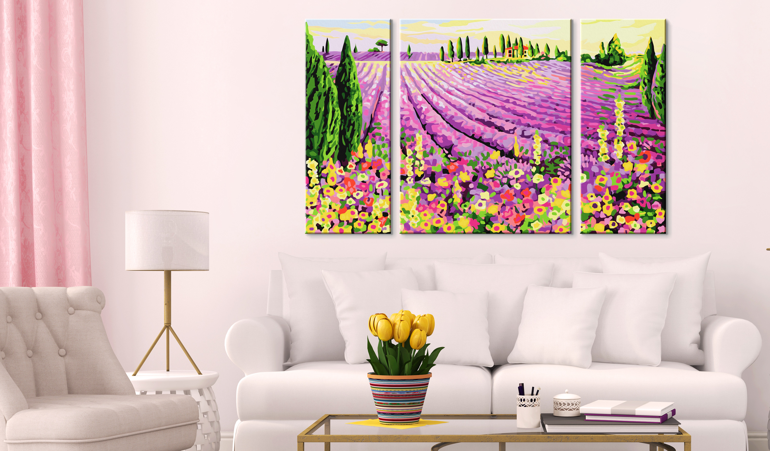 figured art paint by numbers