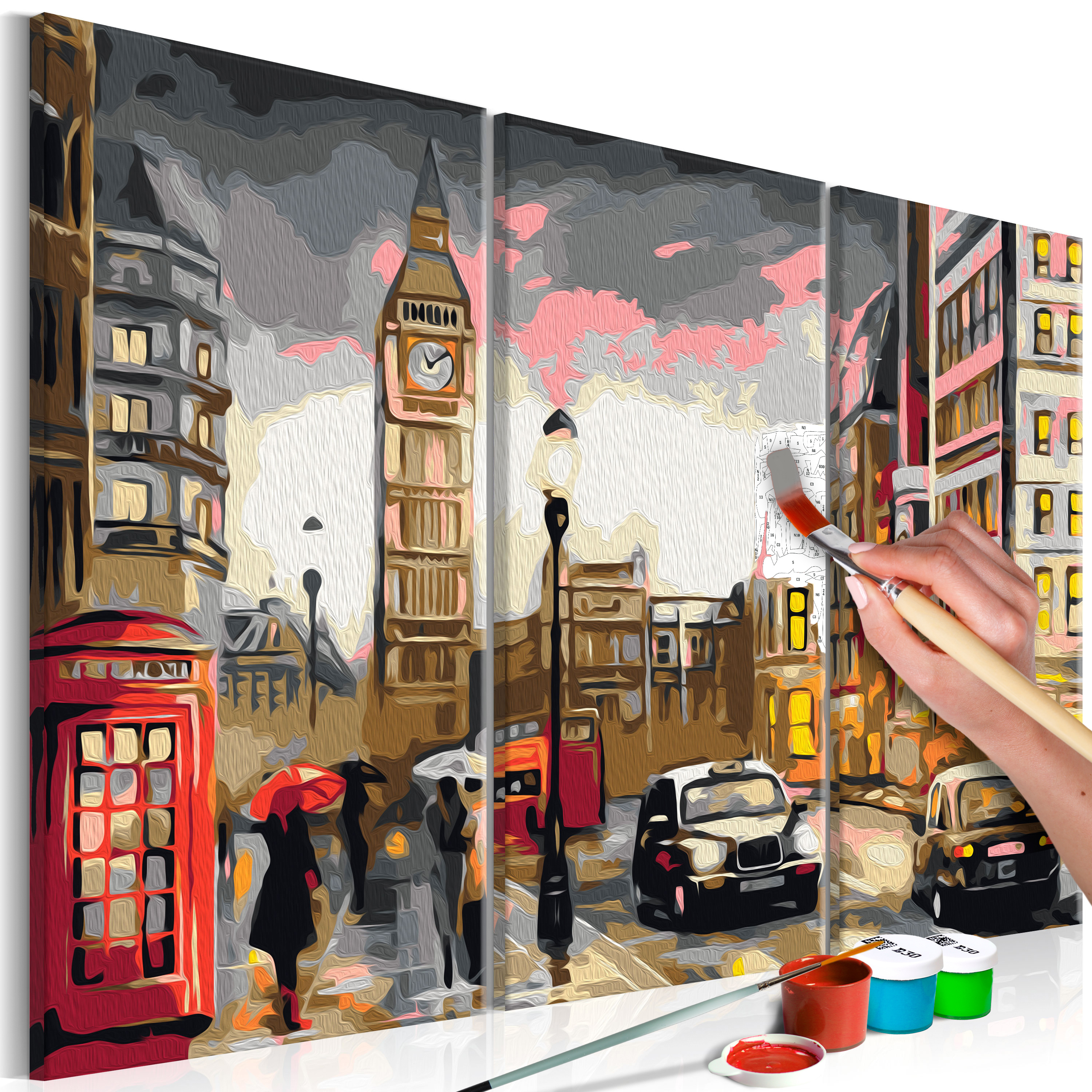 DIY canvas painting - Streets Of London - 60x40
