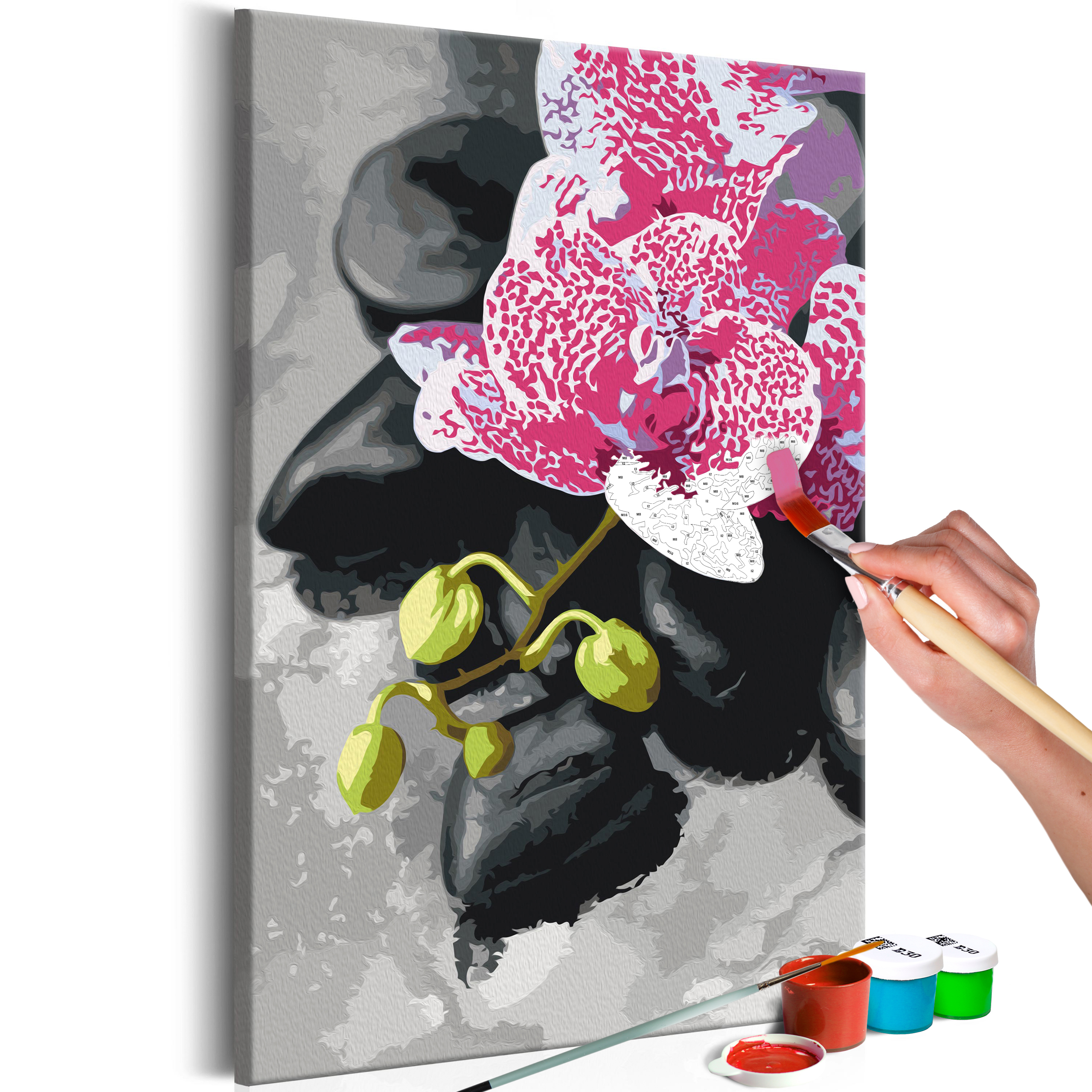 DIY canvas painting - Pink Orchid - 40x60