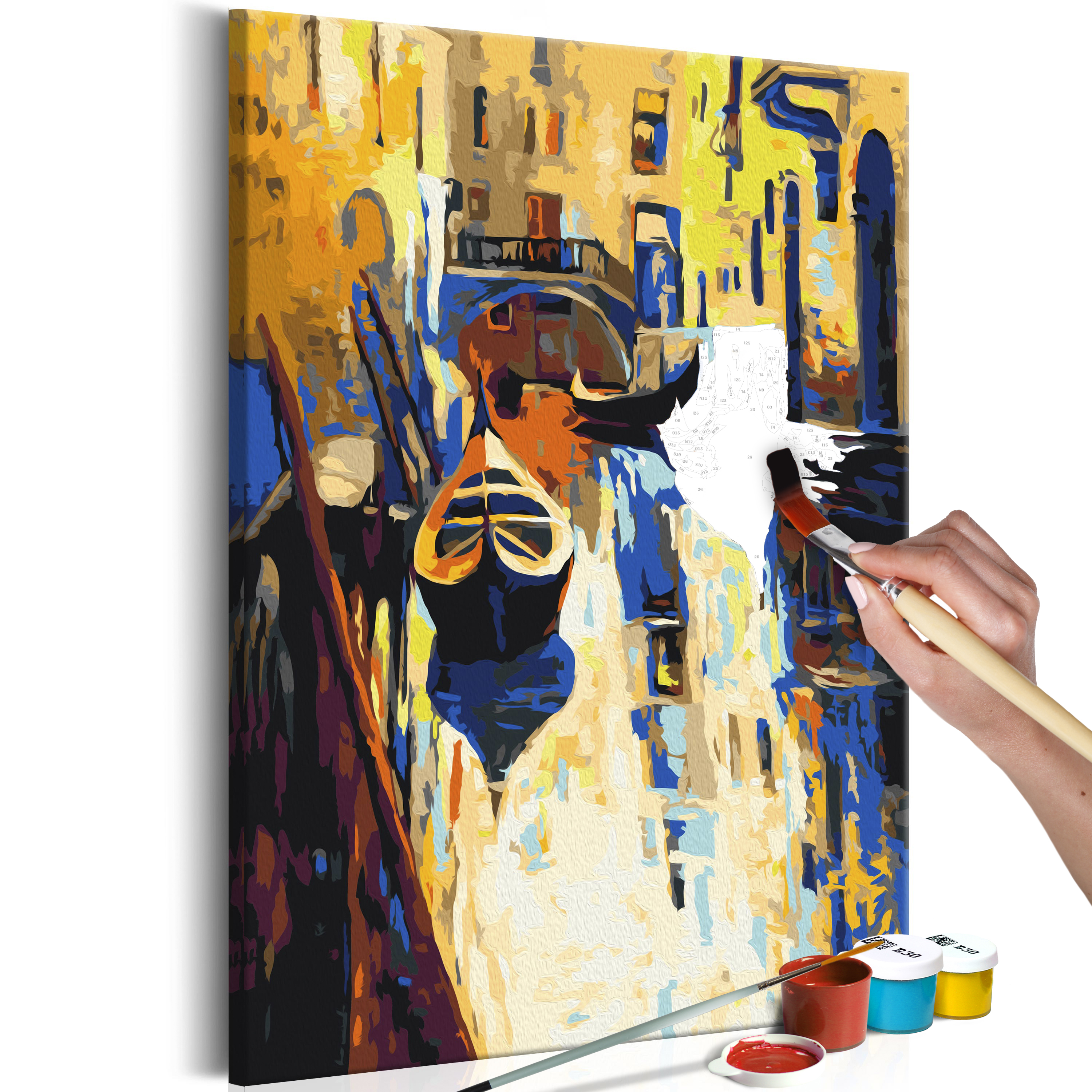 DIY canvas painting - Venice (Gondolas) - 40x60